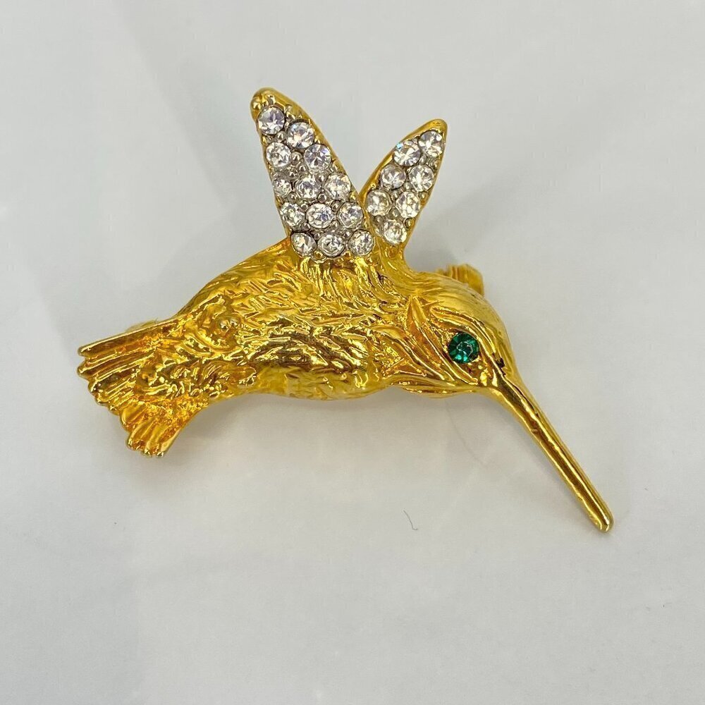 CastleCliff Golden CZ Hummingbird Vintage​​​​​​​​​​​